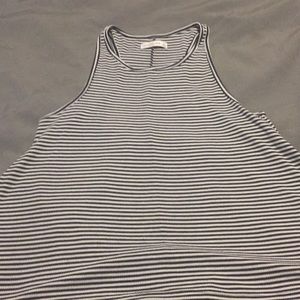 Abercrombie & Fitch black and white striped tank